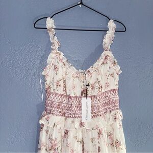 Christian Lacroix Cottagecore Floral Print Midi Length Dress Size Medium